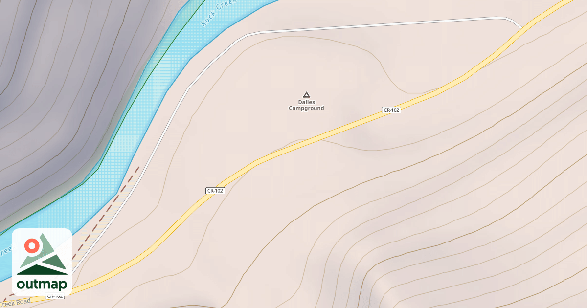 Map of DALLES CAMPGROUND