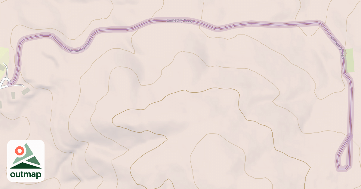 Map of Cemetery Road