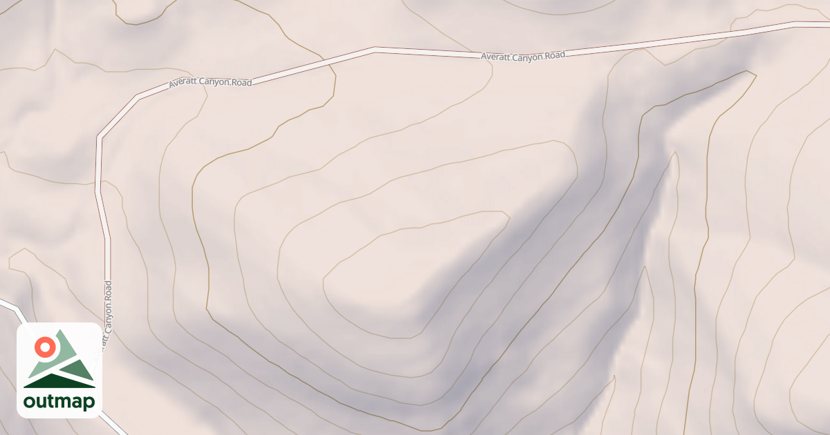 Map of AVERETT CANYON