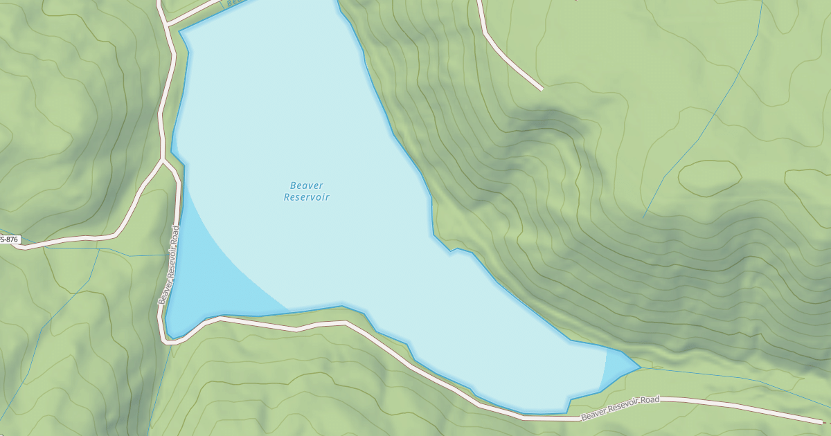 Map preview of BEAVER RESEVOIR
