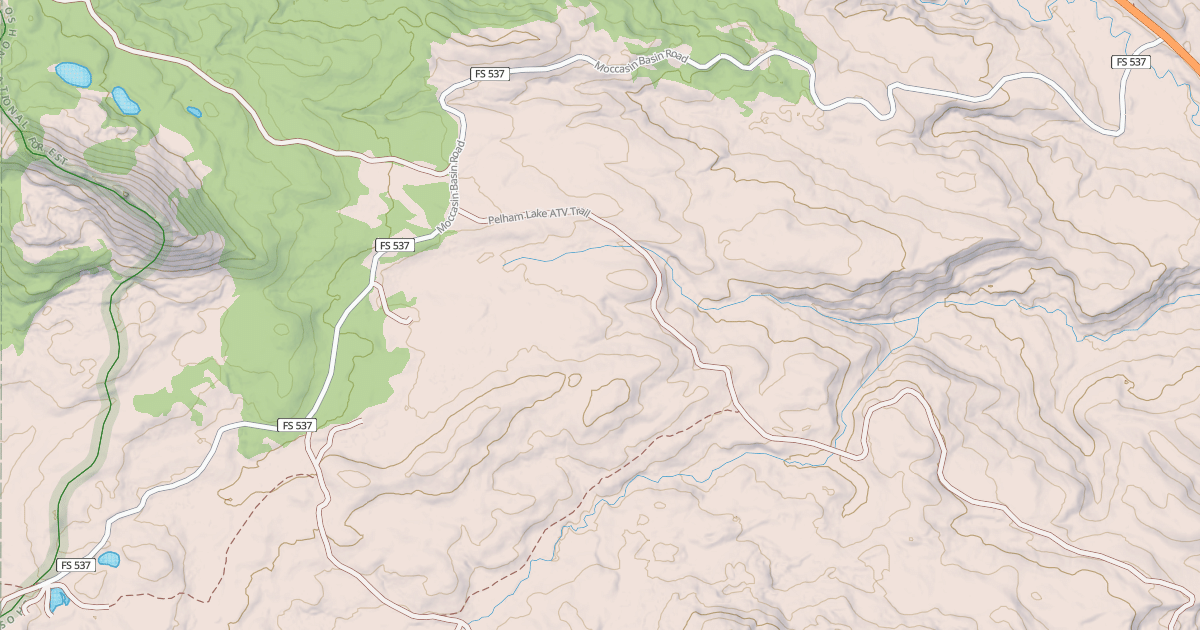 Map preview of MOCCASIN BASIN