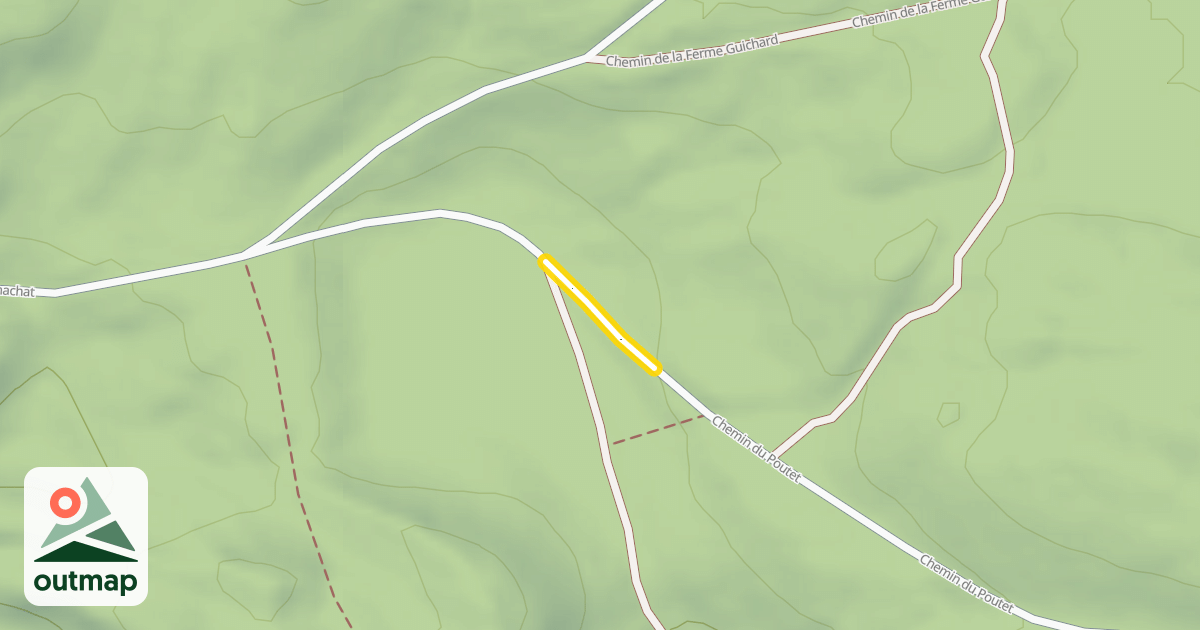Map of Chemin du Poutet