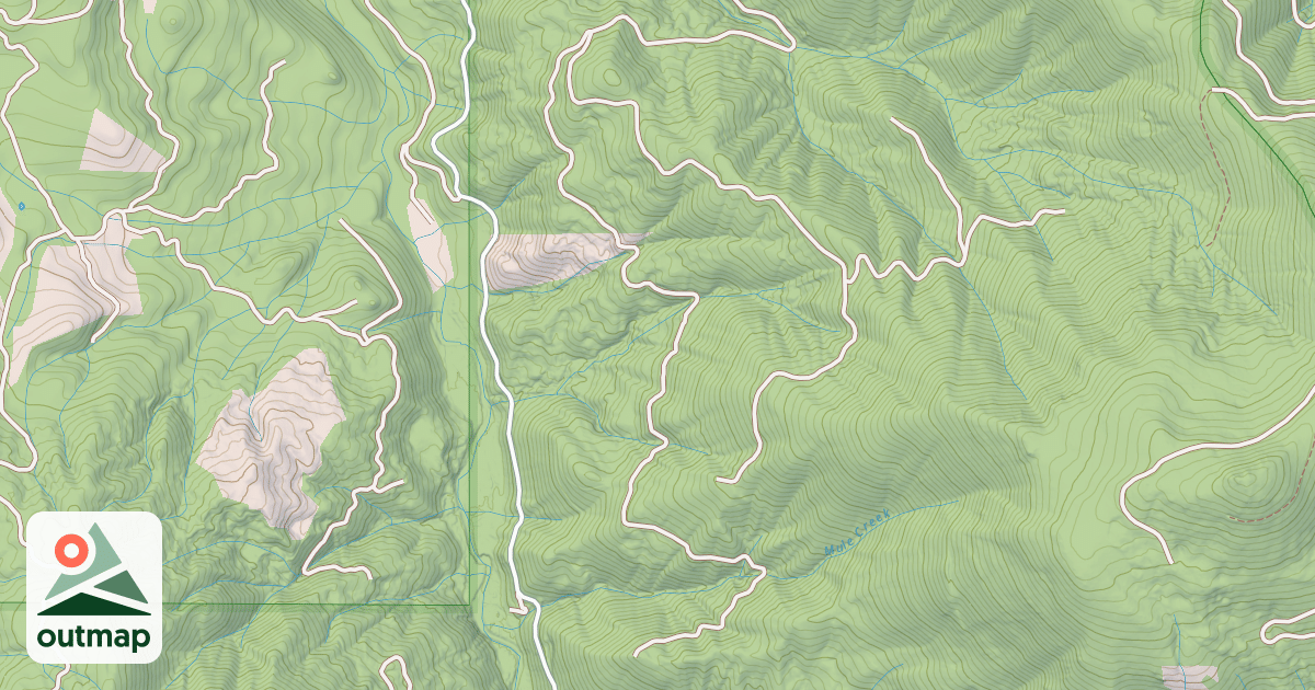 Map of MULE CREEK