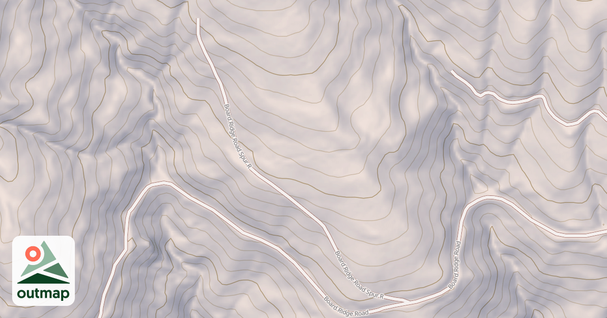 Map of BOARD RIDGE SPUR R