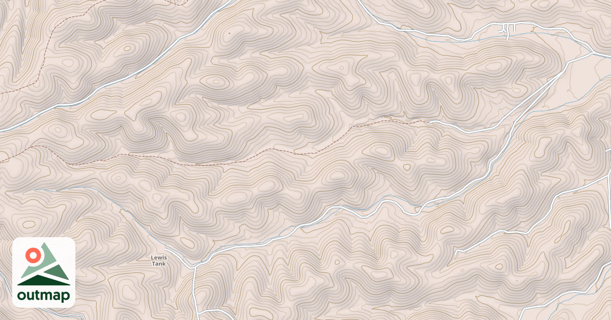 Map of LEWIS CANYON