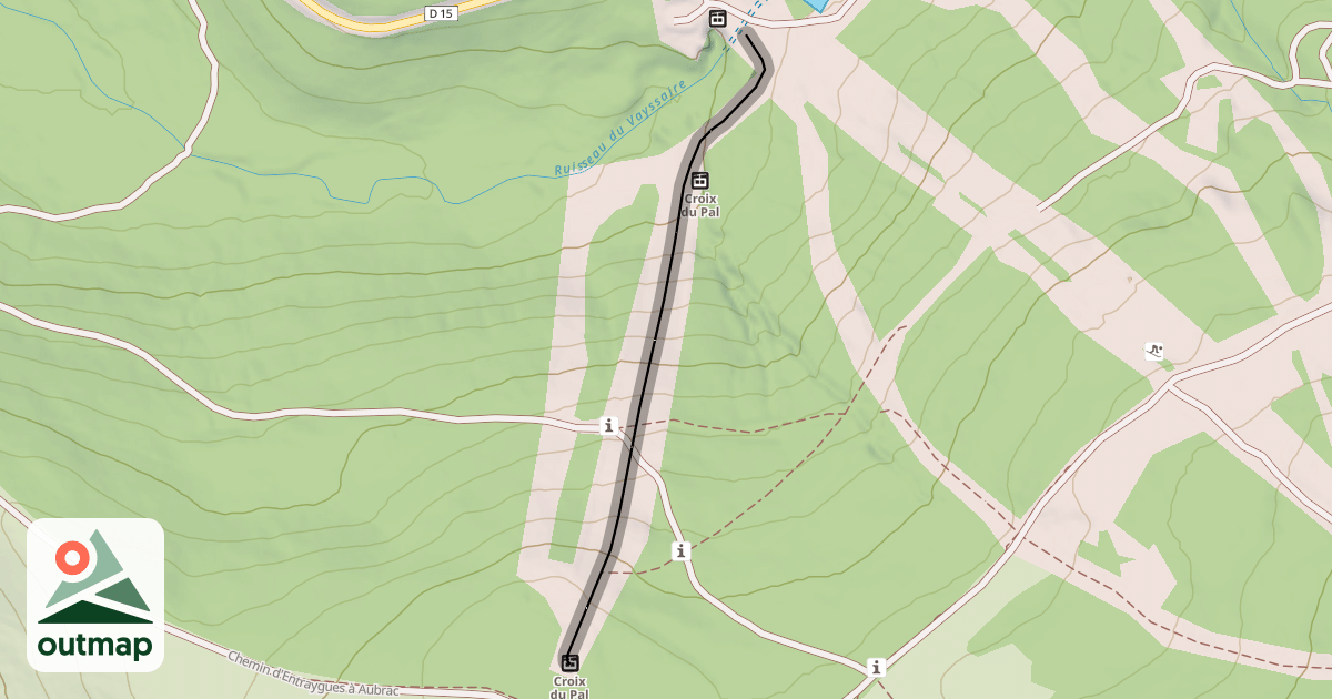 Map of La Croix de Pal