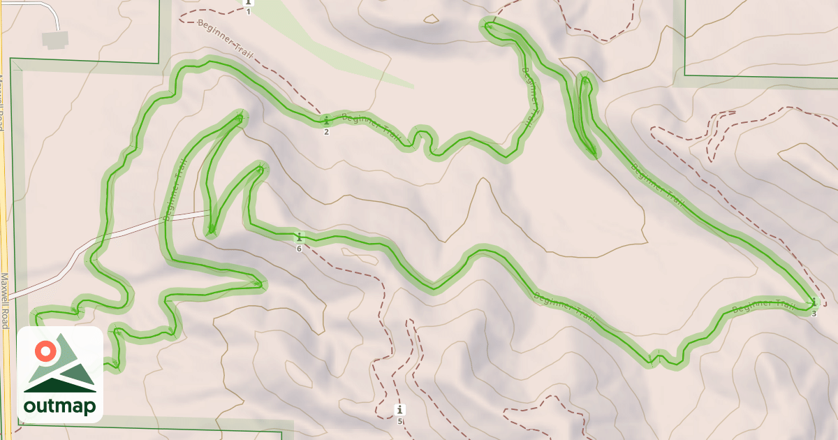 Map of Beginner Trail
