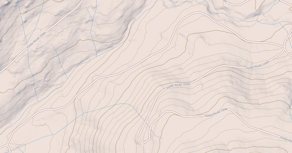 Map preview of BEAR CREEK ROAD SPUR B