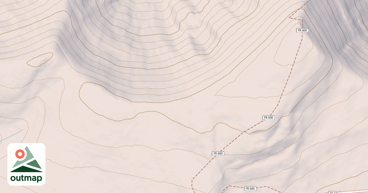 Map of MULE MOUNTAIN