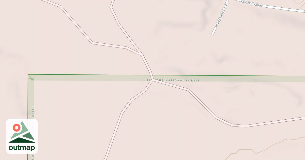 Map of COX POND SOUTH SPUR A