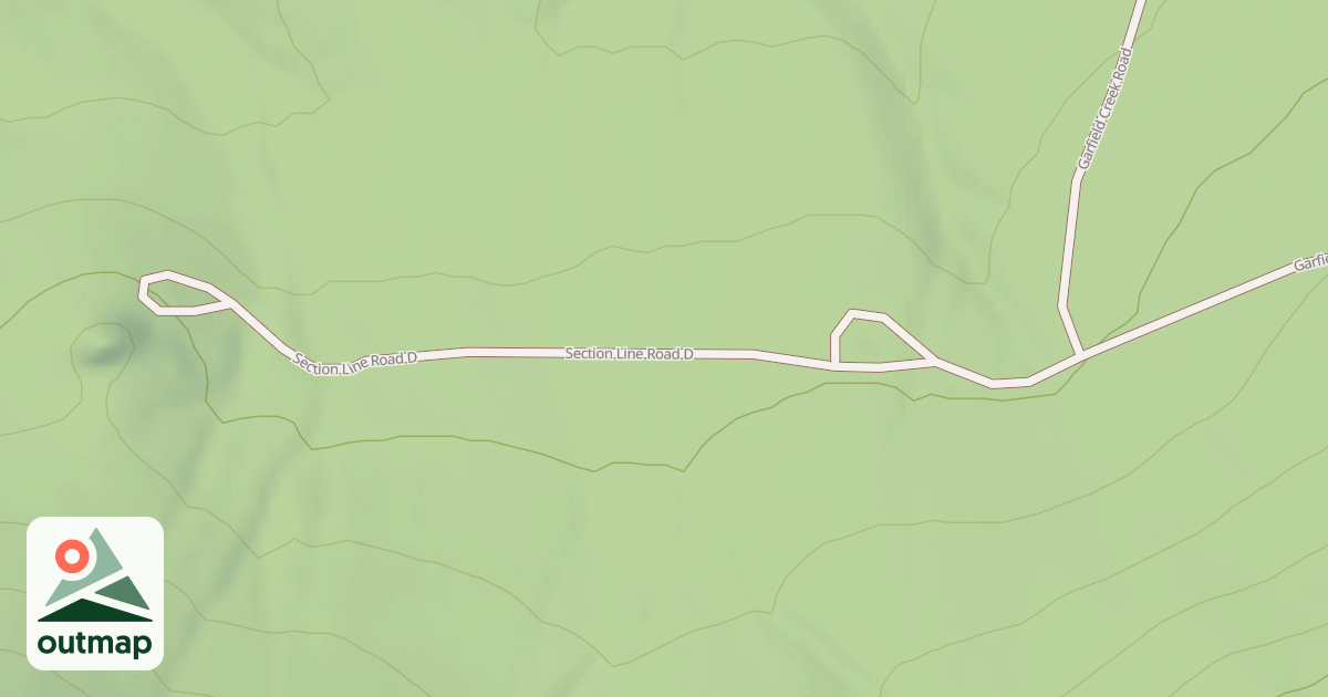 Map of SECTION LINE ROAD D