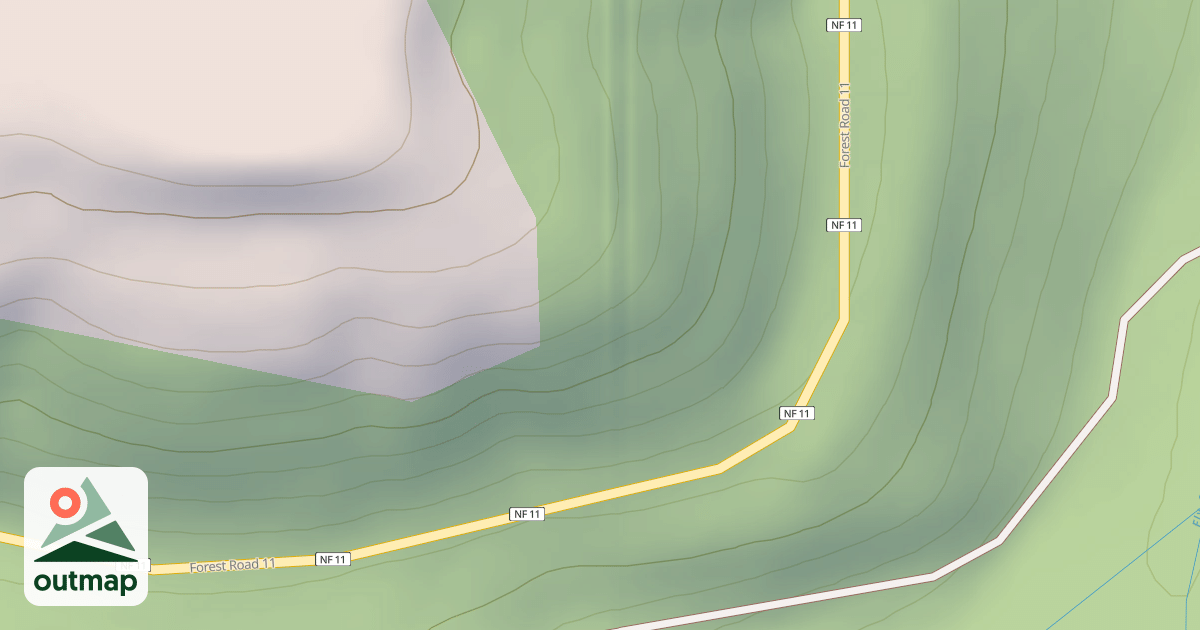 Map of USFS Motor Vehicle Use Map Roads {007F6FB3-6912-4063-A1F6-357A1D073C89}