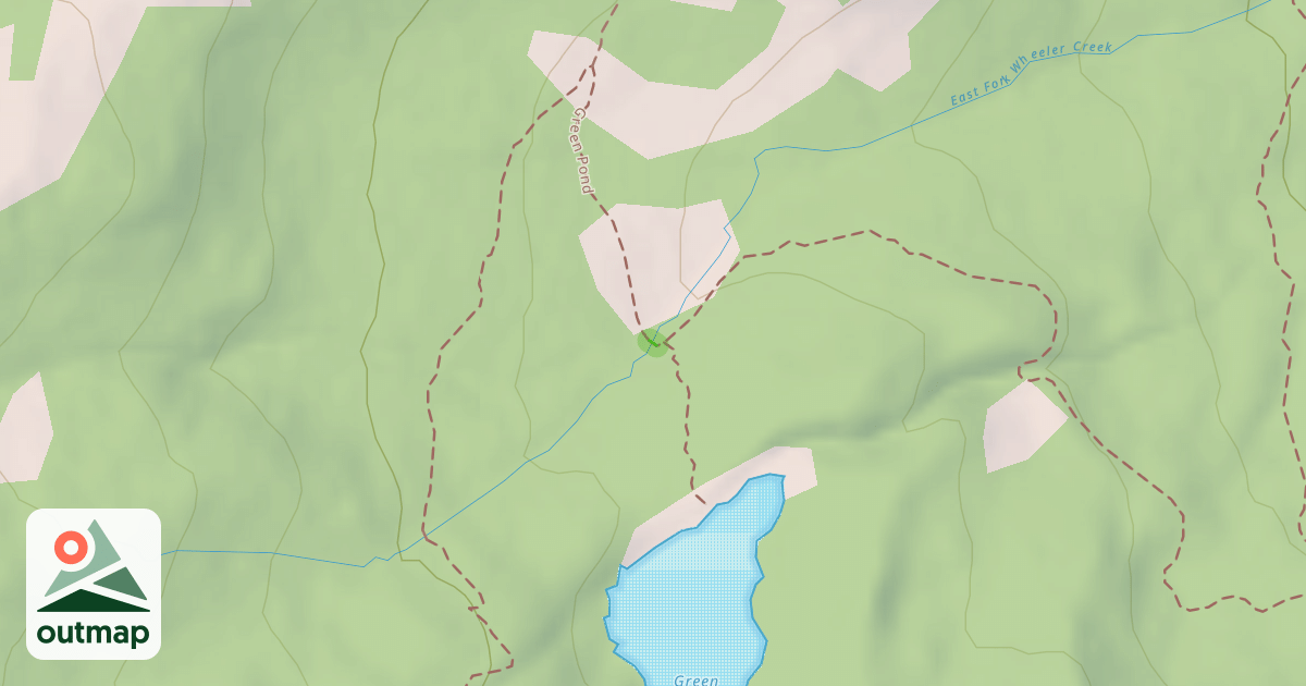 Map of Green Pond