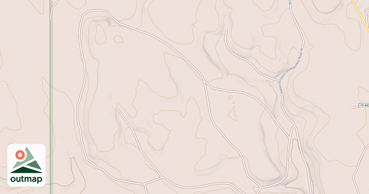 Map of USFS National Forest System Roads {1CC04BC8-937A-44FB-B951-EE41989211E3}