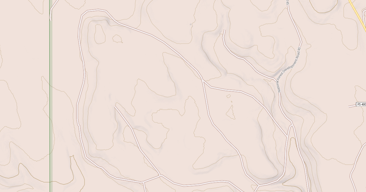 Map preview of USFS National Forest System Roads {1CC04BC8-937A-44FB-B951-EE41989211E3}