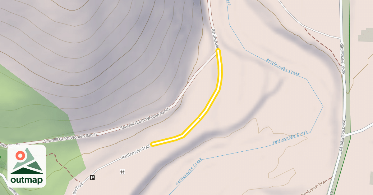 Map of Rattlesnake Trail