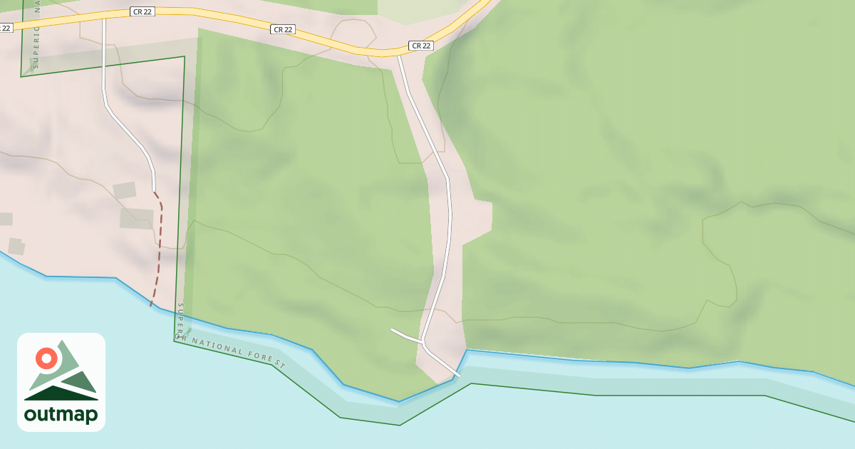 Map of ASPEN LAKE BOAT LANDING