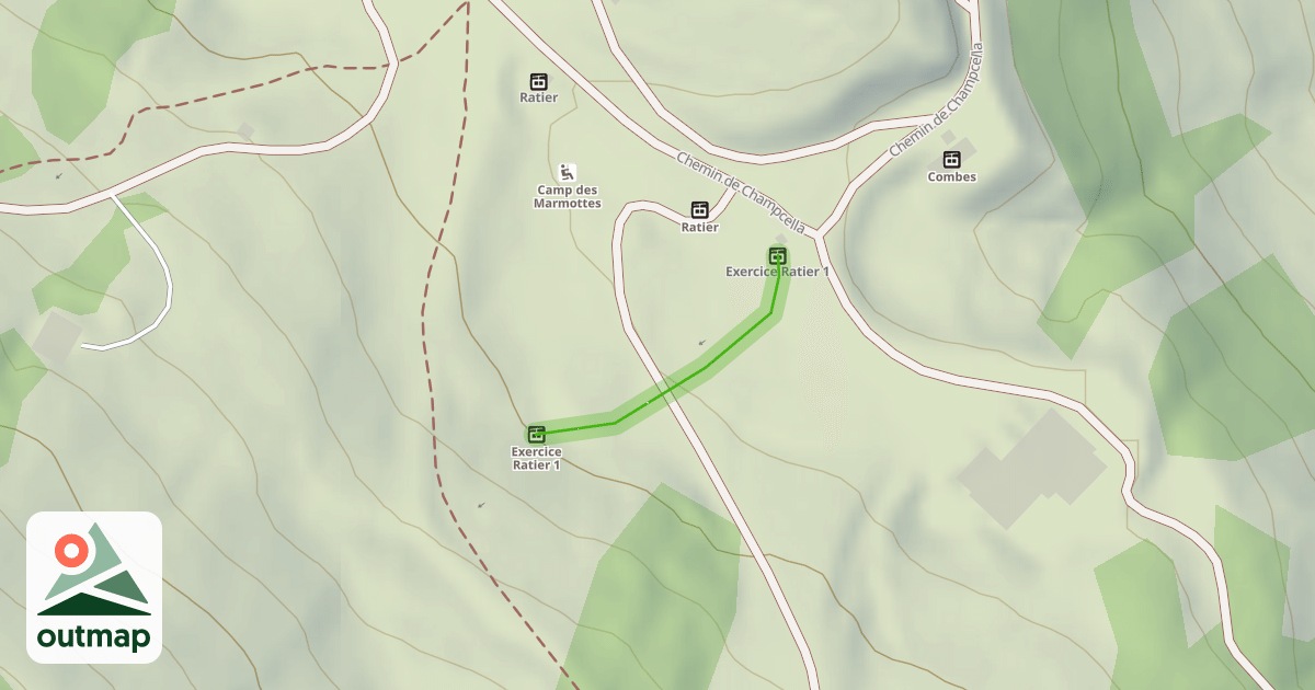Map of Exercice Ratier 1