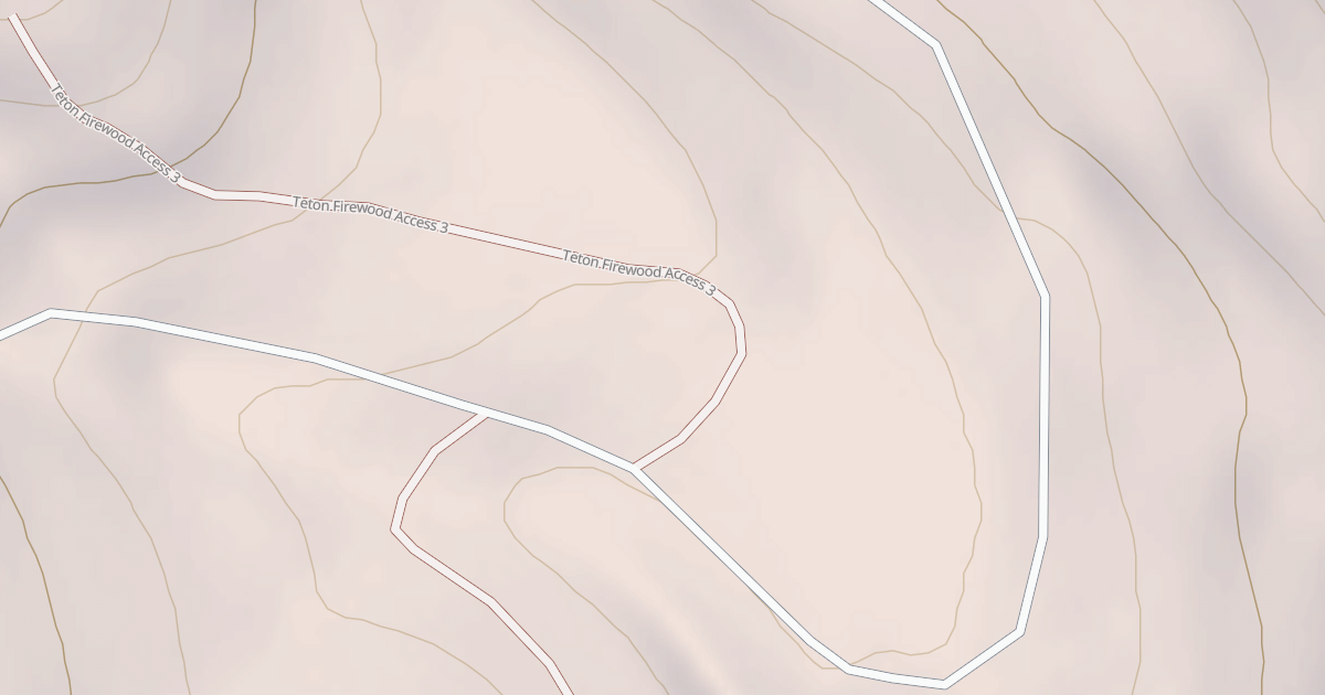 Map preview of TETON FIREWOOD ACCESS#3