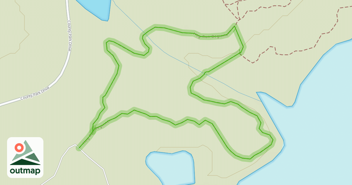 Map of Hog Run Beginner