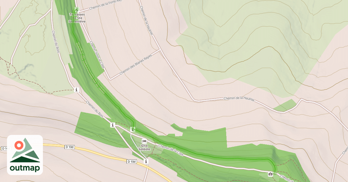 Map of Sentier de Découverte de la Cote