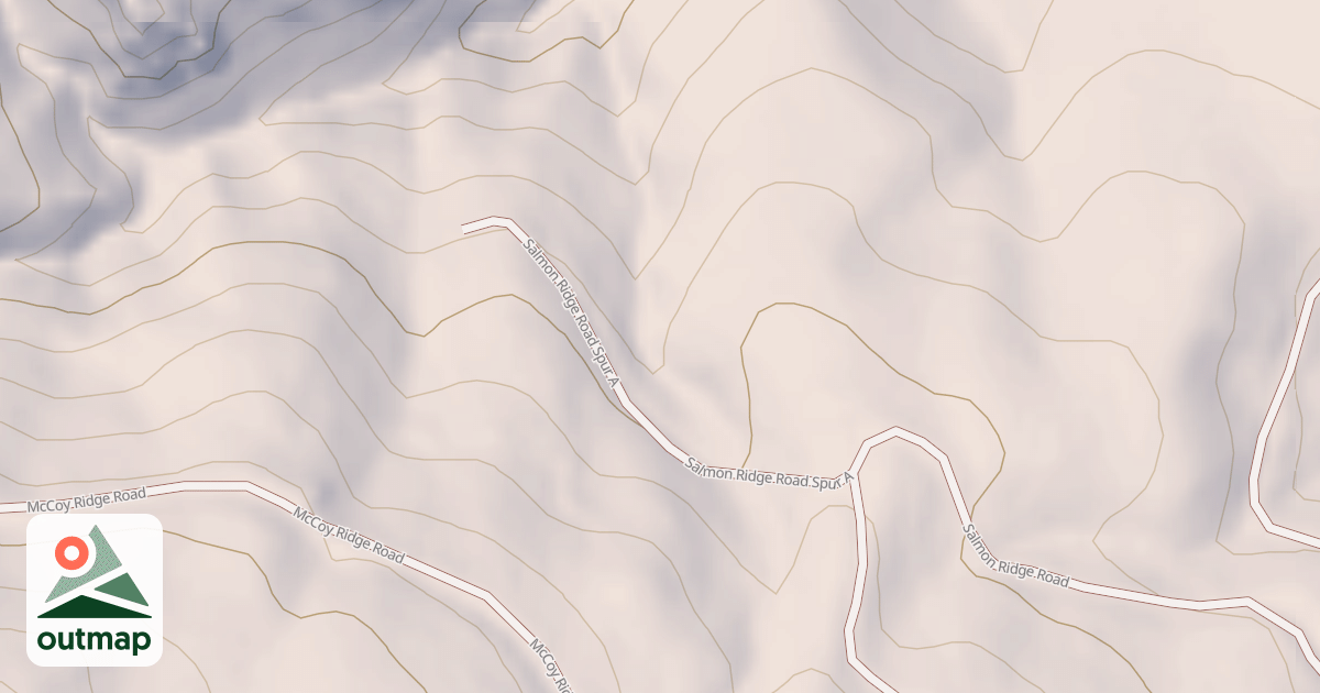 Map of SALMON RIDGE SPUR A