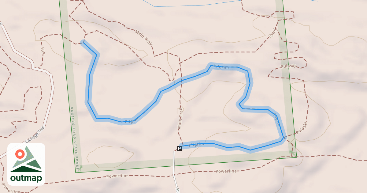 Map of Pilgrim