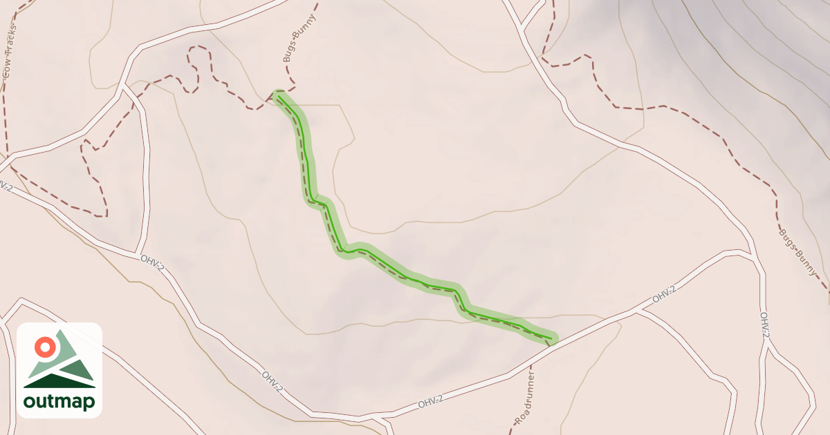 Map of Rocket Powere Rollerskates Trail