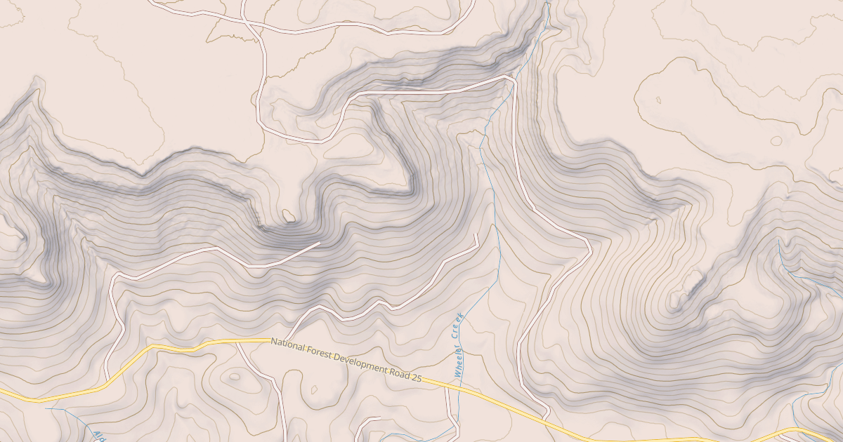 Map preview of USFS National Forest System Roads {AEB4192D-4E52-4ACA-A2B7-25957EB40739}