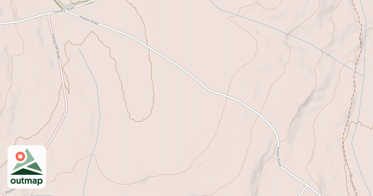 Map of Pinchot State Forest - Thornhurst Snowmobile Trails