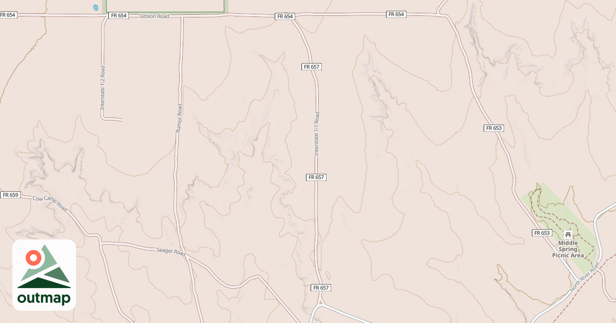Map of INTERSTATE 1-1