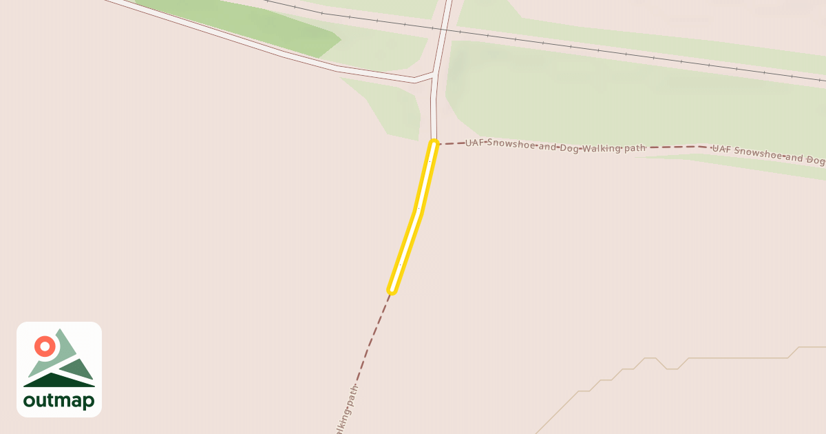 Map of UAF Snowshoe and Dog Walking path