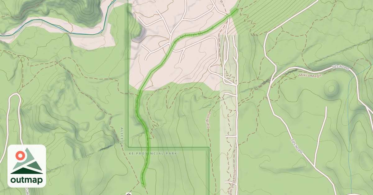 Map of Bob McIntosh Memorial