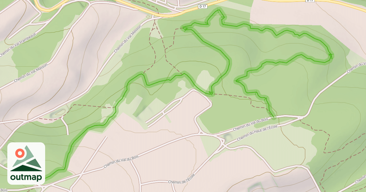 Map of Single du Val du Bois
