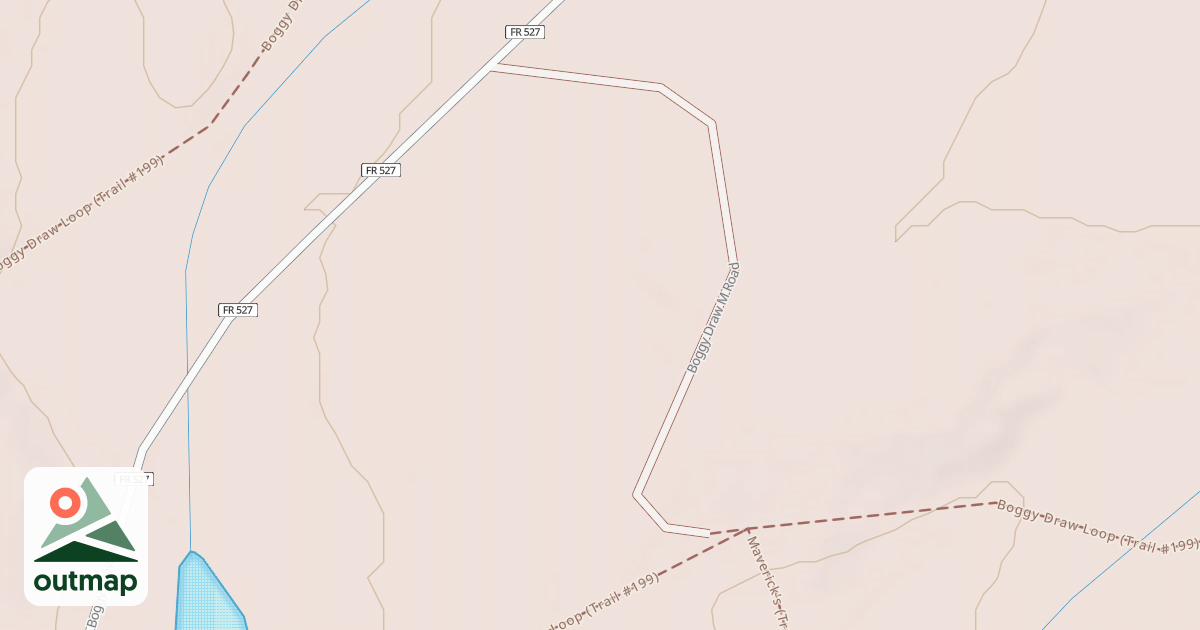 Map of BOGGY DRAW M