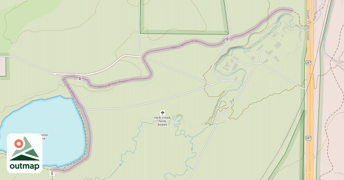 Map of Mary Miller Trail