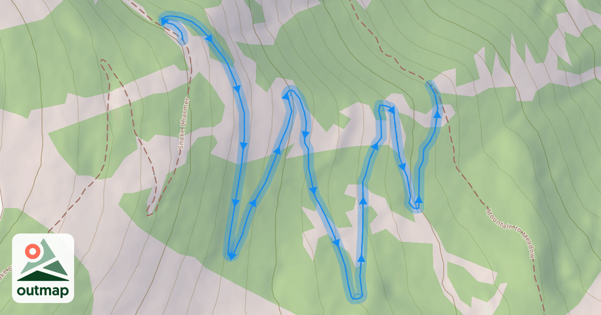 Map of Mountain to Meadow