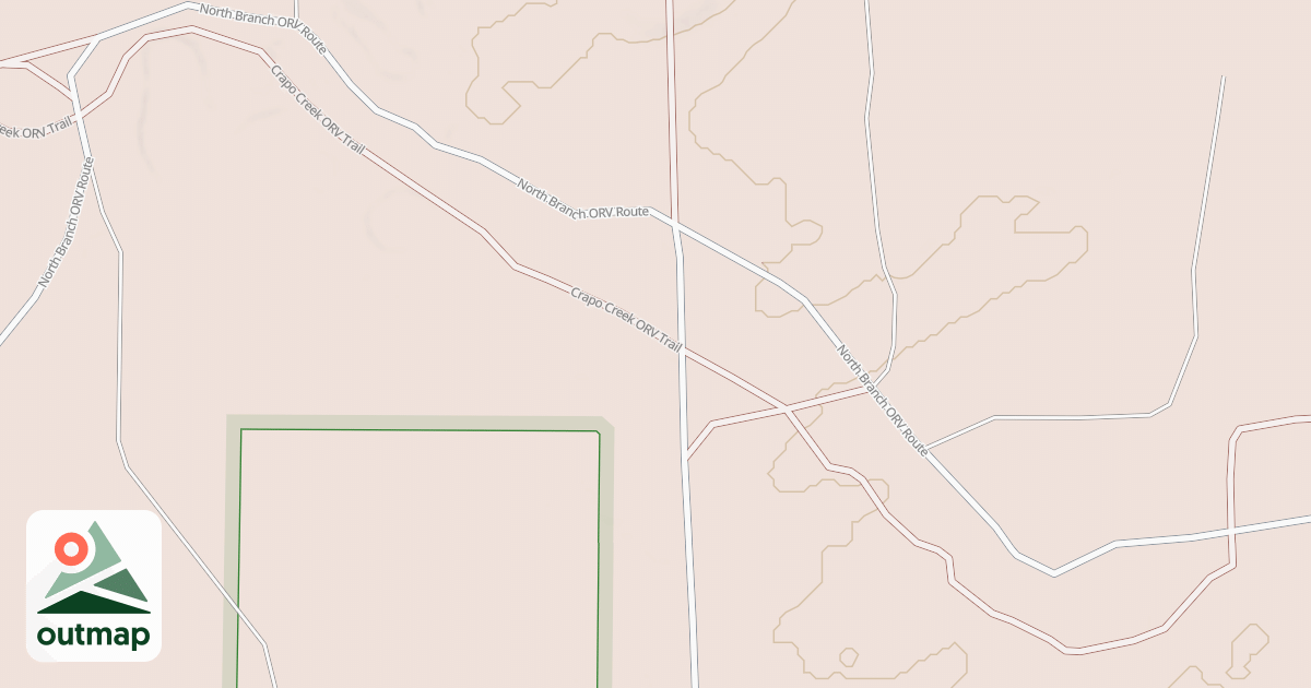 Map of Crapo Creek Trail
