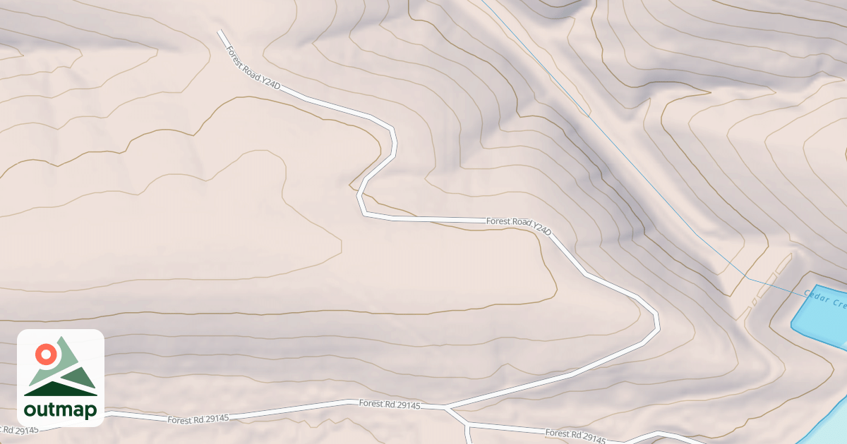 Map of NORTH CEDAR CREEK