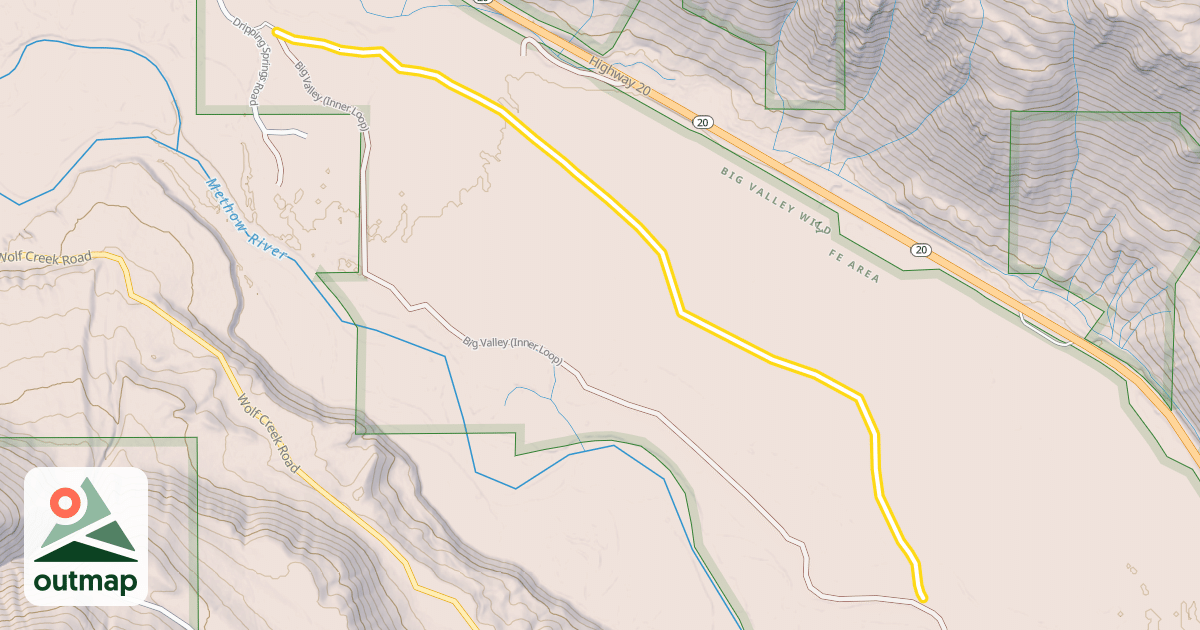 Map of Big Valley (Inner Loop)