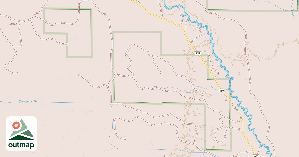 Map of Fox River Pathway