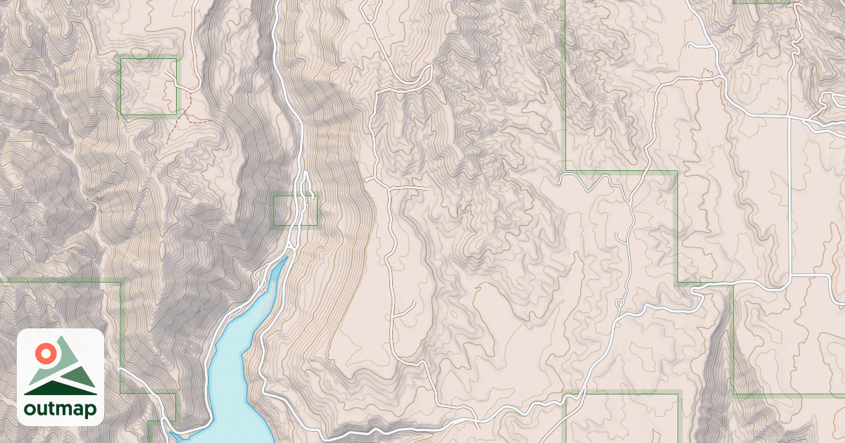 Map of Lake Creek Jeep Trail
