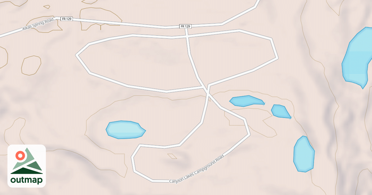 Map of CANJILON LAKES C.G.