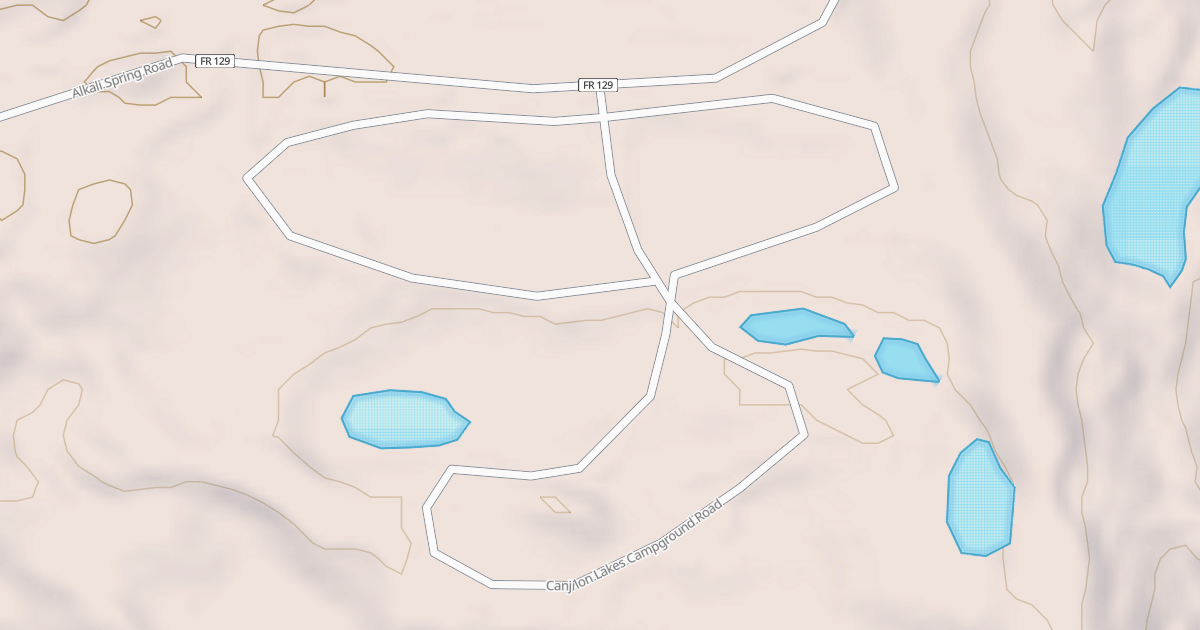 Map preview of CANJILON LAKES C.G.