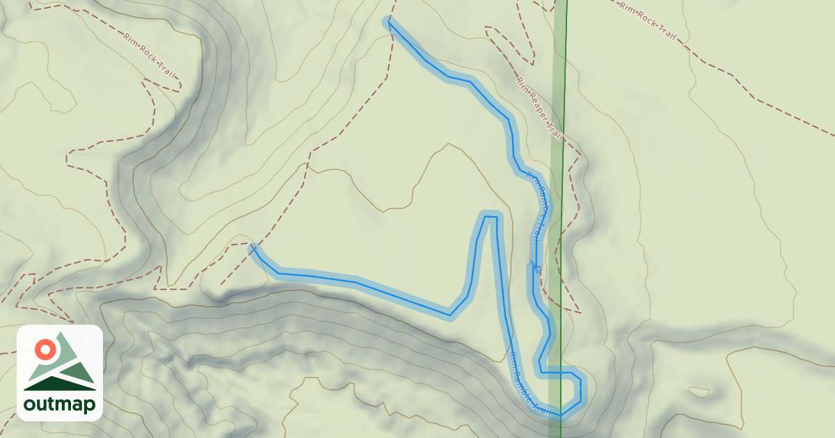 Map of Rim Ramble Trail