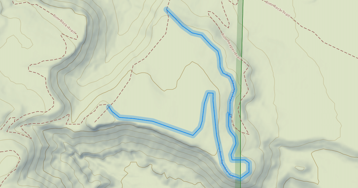 Map preview of Rim Ramble Trail