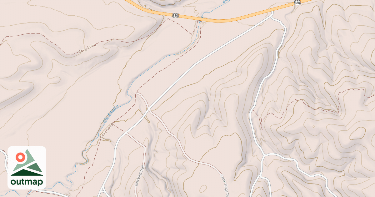 Map of Cz 876: Ft. Stanton Cave