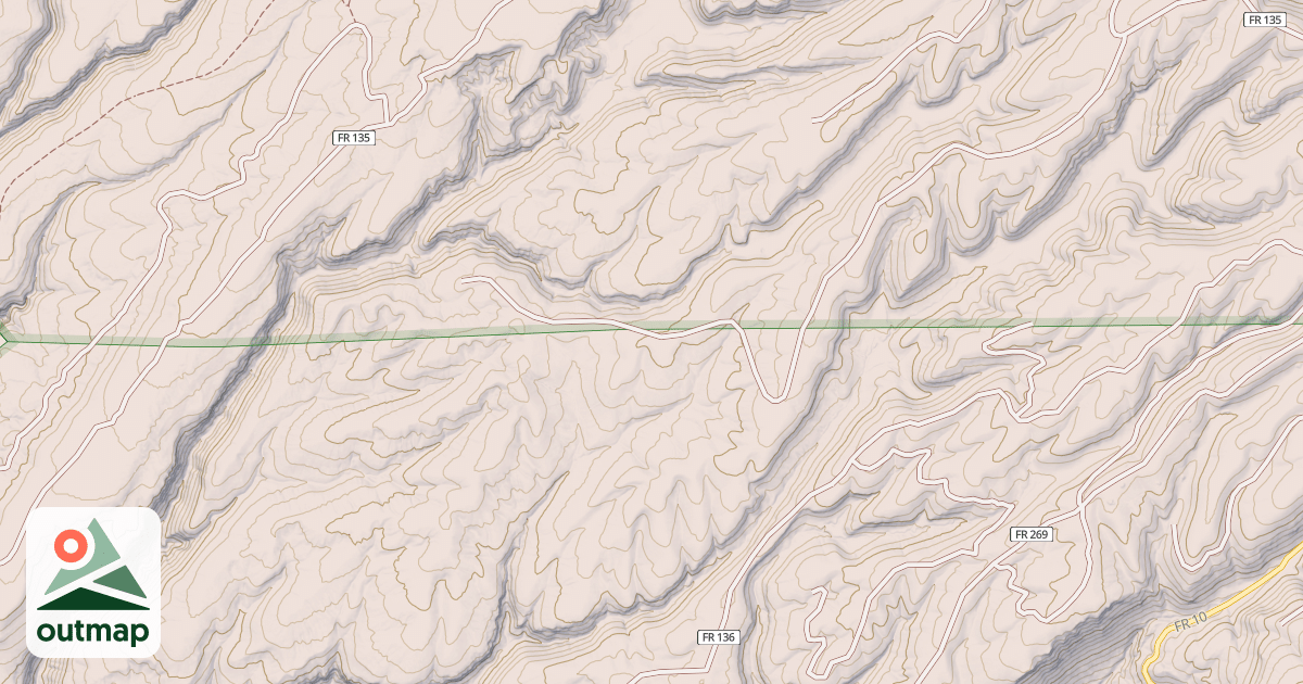 Map of USFS Motor Vehicle Use Map Roads {4BF38FC7-1F59-47BA-8A17-0F4379F98934}