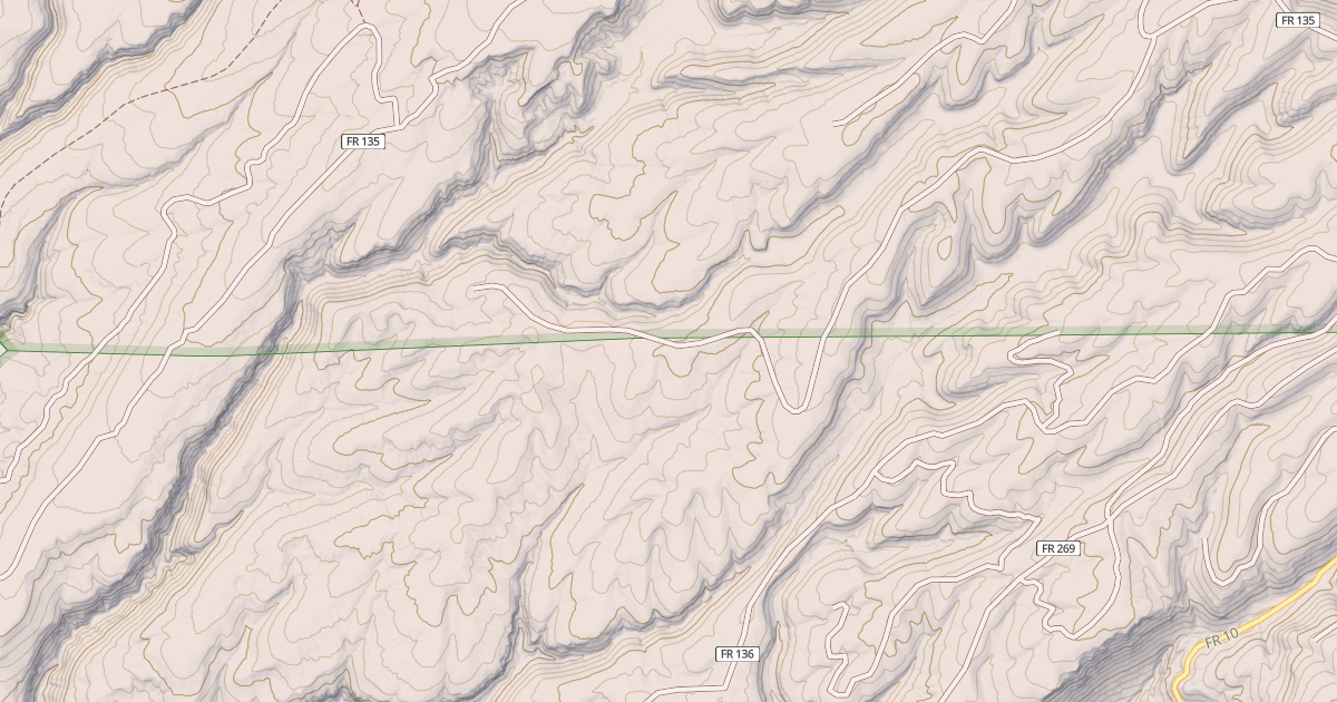 Map preview of USFS Motor Vehicle Use Map Roads {4BF38FC7-1F59-47BA-8A17-0F4379F98934}