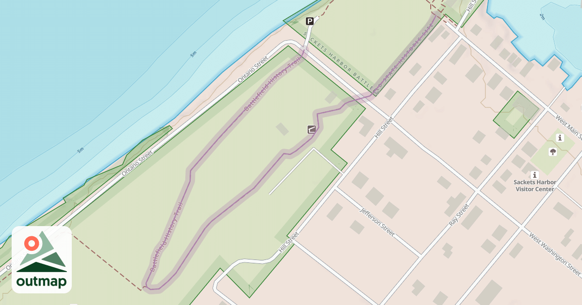 Map of Battlefield History Trail